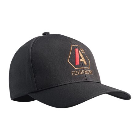 Cap SIGNATURE black logo tan/red